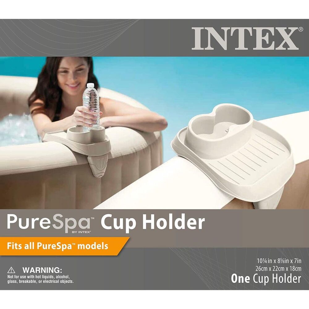 Set of 2 Intex PureSpa Attachable Cup Holders Spa Wall Hot Tub